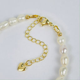 Браслет из Жемчуга и Коралла 17,5 см +