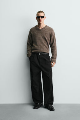 RELAXED FIT CARGO TROUSERS - Zara фото 11