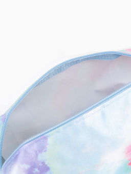 Цена за 2 шт. Косметичка на молнии, с ручкой, маленькая, с принтом «Пастельная абстракция», голубой