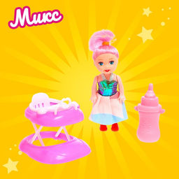 Кукла малышка Ева с аксессуарами, МИКС - Simaland фото 36