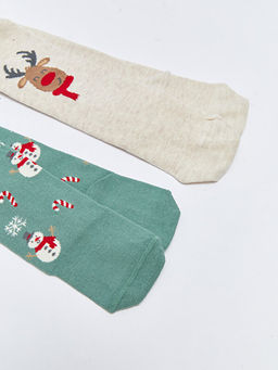 Y?lba?? Temal? Erkek Bebek K?lotlu ?orap 2li - Waikiki фото 2