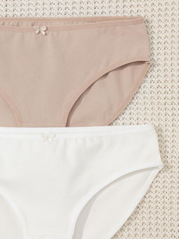 К 1972-2уп/нюдовый беж,сахар набор трусы для дев