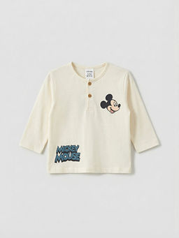 Mickey Mouse Bask?l? Erkek Bebek Ti??rt ve E?ofman Alt?