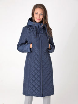 24316 Пальто дем. т.синий - Dizzyway фото 2