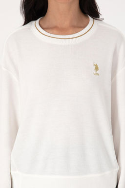 Kad_n Krem Bisiklet Yaka Sweatshirt - U.s. polo assn фото 6