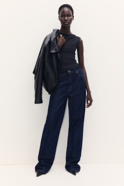Top de microfibra con escote barco - H&m фото 4