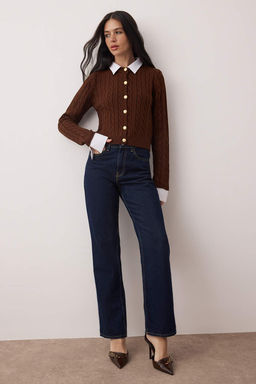 Antrasit Kombine Sac Orgu Triko H?rka TWOAW26HI00260 - Trendyolmilla фото 6