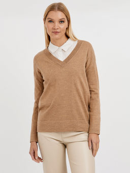 пуловер женский базовый из шерсти - Glenfield фото 6