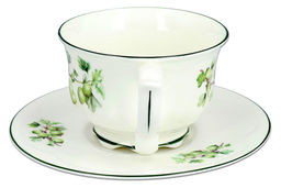 Чашка с блюдцем Крыжовник, 0,34 л - Anna lafarg фото 4