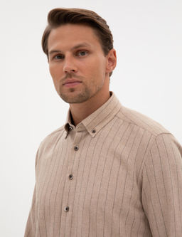 Vizon Regular Fit Uzun Kollu G_mlek - Pierre cardin фото 2