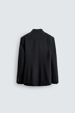 DOUBLE-BREASTED PINSTRIPE SUIT BLAZER - Zara фото 8