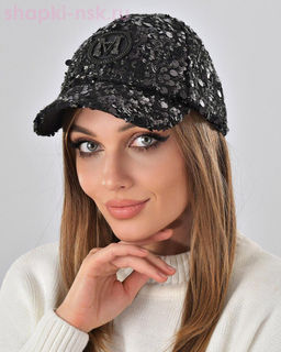 Шанелька пайетка МА мини Бейсболка (56-58)