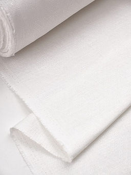 Полульняной жаккард Бернарда цв.белый, ш.1.6м, лен-59%, хлопок-41%, 230гр/м.кв