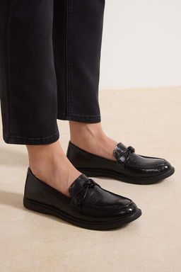 Siyah Fiyonklu Kad?n Loafer Ayakkab? TAKSS26LA00004 - Trendyolmilla фото 3