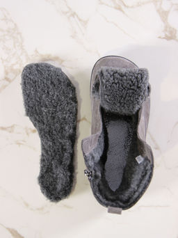 Босоногие ботинки EDART 351.NATAbl.Серый замок замша/шерсть