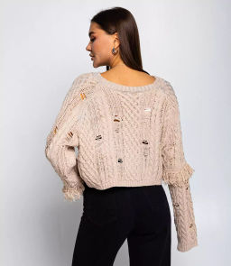 Джемпер #КТ851 (3), бежевый - Dommod фото 3