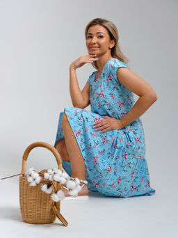 875 Платье "Голубой"