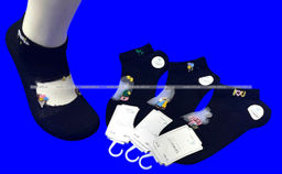 Цена за 6 пар. 6 ПАР - MORRAH носки женские укороченные хлопок + капрон АССОРТИ