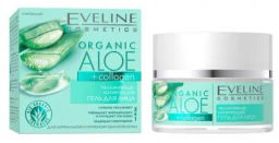 Eveline ORGANIC ALOE+COLLAGEN Крем-гель д/лица, увлажн.-успокаив. д/норм.чувств.к.(50мл).30