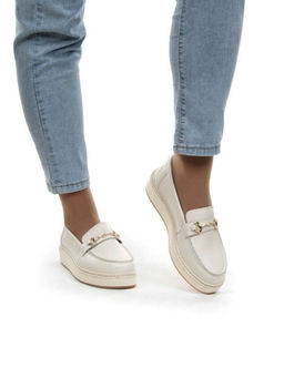 03-5062-6 BEIGE Лоферы женские (натуральная кожа)