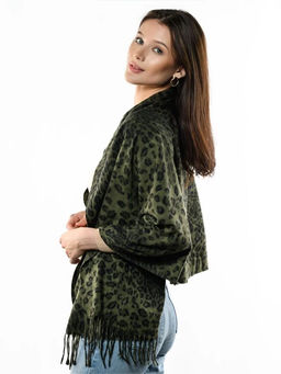 Яркий палантин с анималистичным принтом - Pretty mania фото 10