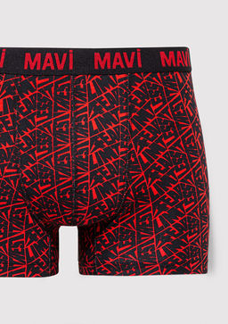 K?rm?z? Bask?l? Boxer - Mavi фото 2