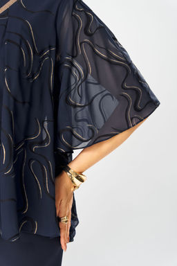 Платье Romanovich Style 1-2400 синий флок