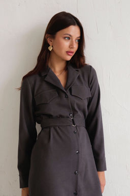 Платье-рубашка с английским воротником - Martichelli фото 171