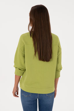 Kad_n F_st_k Ye_ili Basic Sweatshirt Sepette S_rpriz _ndirim - U.s. polo assn фото 5