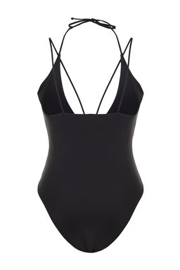 Siyah V Yaka Biyeli Normal Paca Mayo TBESS23MA00326