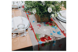 Салфетка-дорожка на стол хлопковая Скоро пасха 29348-1 тк - Наталья-текстиль фото 3