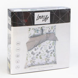 Постельное бельё LoveLife дуэт Весна, 143х215см-2шт, 225х240см, 50х70см-2шт 100%хлопок, сатин 125г/м?  фото 5