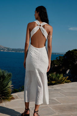 EMBROIDERED MIDI DRESS - Zara фото 5