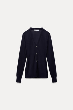 BUTTONED KNIT CARDIGAN - Zara фото 14