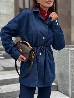 Жакет AURA 1142-164 темно-синий деним