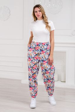 Брюки женские из футера Забава цветная палитра - Амадэль фото 3