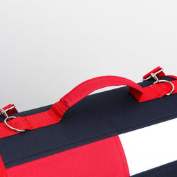 Сумка-переноска для животных, каркасная, 46 х 28,5 х 29 см, синий-красный - Пижон фото 8