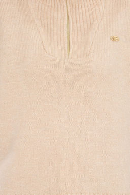 U. S. Polo Assn Женский свитер из меланжевого камня с v-образным вырезом - U.s. polo assn фото 6