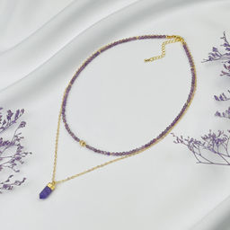 Колье из Аметиста с подвеской