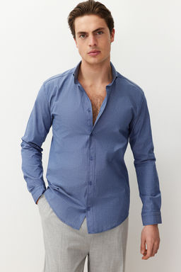 Mavi Slim Fit Yazl?k Gomlek TMNSS24GO00067