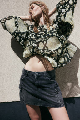 Blusa de gasa con volantes - H&m фото 2