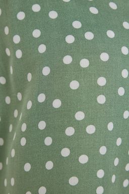 Trendyolmilla Beyaz Puantiyeli F?rf?r Detayl? Ip Ask?l? Viskon Sortlu Dokuma Pijama Tak?m? THMSS21PT0742 фото 9