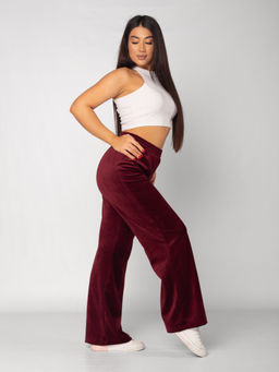 Брюки женские велюровые ПАЛАЦЦО БОРДО