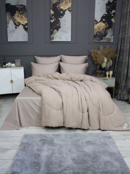 Muslin & Satin Solid color (латте) комплект - Kazanov.a. фото 3