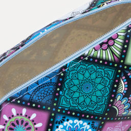 Цена за 2 шт. Косметичка дорожная на молнии, объёмная, с ручкой, с узором, разноцветная