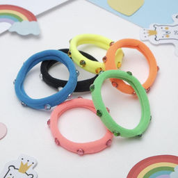 Цена за 9 шт. Резинка для волос «Капелька», МИКС