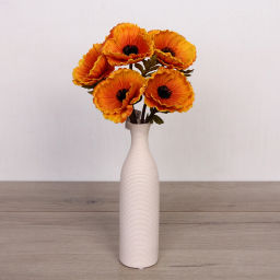 Цветы искусственные "Natur" 30см Маки 5шт оранжевые