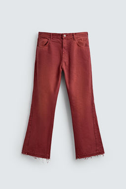 JEANS FLARE FIT / Rojo - Zara фото 7