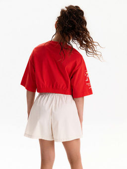 PELICAN, футболка-топ для девочек, Красный фото 4