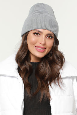 Шапка бини серая - Dstrend фото 2